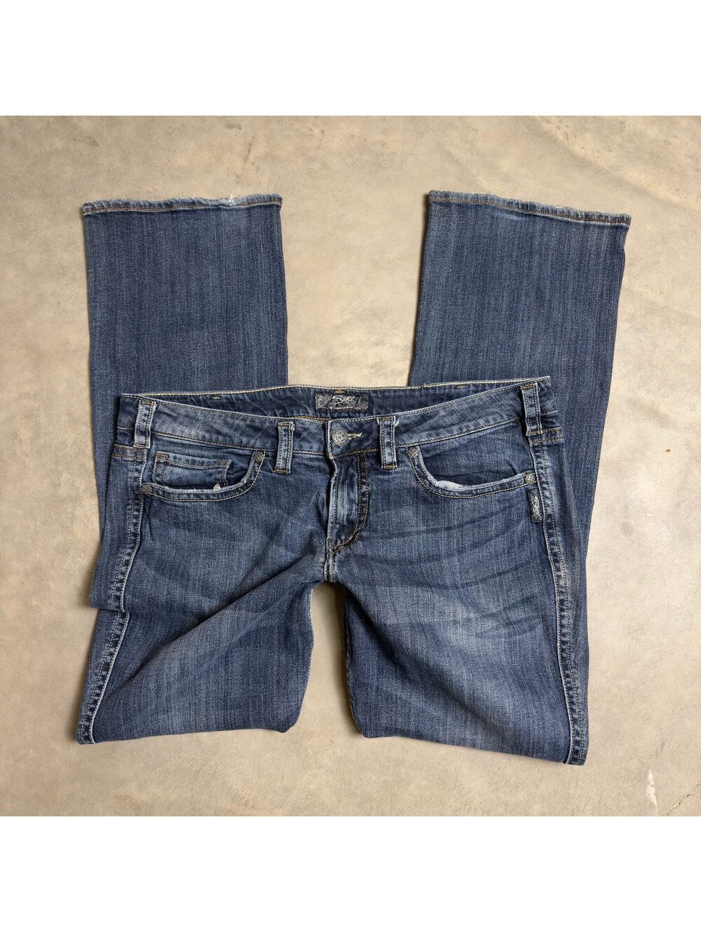 Silver Jeans Frances Baggy Bootcut Womens 18 Blue